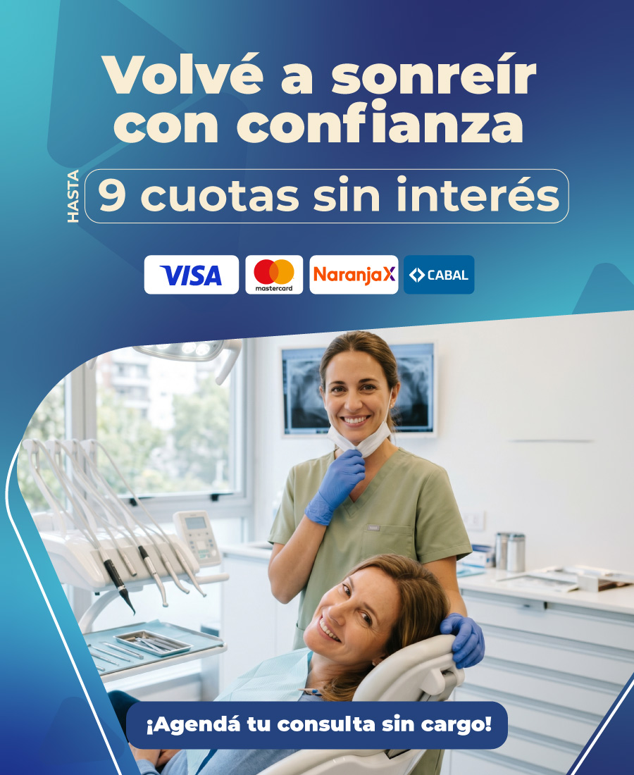 Volve a sonreír con confianza - 9 cuotas sin interés